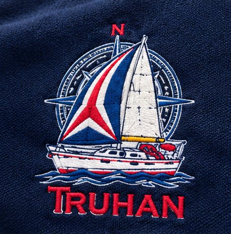 Detalle del bordado del Truhán